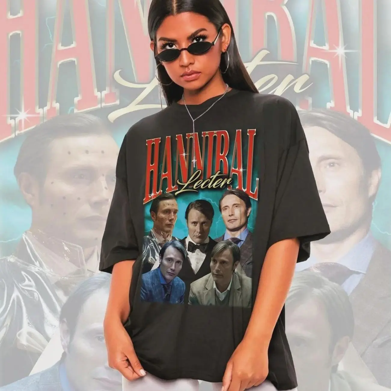 Hannibal Lecter Mads Mikkelsen Graphic T Shirt Sweatshirt Hoodie Unisex YZY