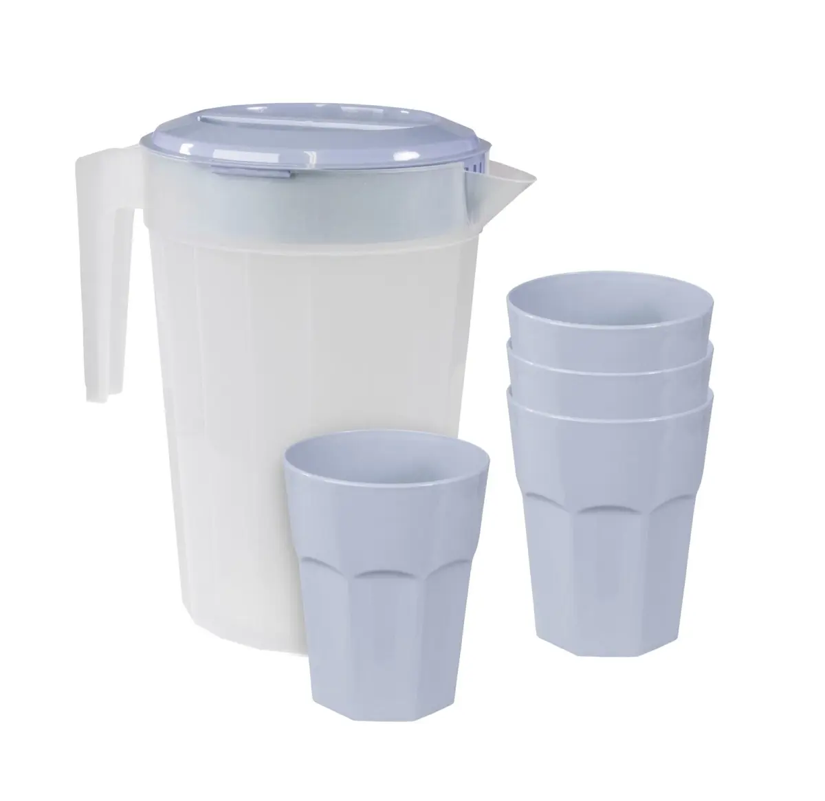Camp Casual CC013BB Pitcher & Tumbler, Boho Blue - 6 Piece
