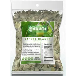 KURANDERO Zapote Blanco Herbal Tea – 4 oz (113g) – 100% Natural Zapote Blanco – Traditional Loose Leaf Tea from Mexico – Caffeine-Free, Vegan, Farm-Grown