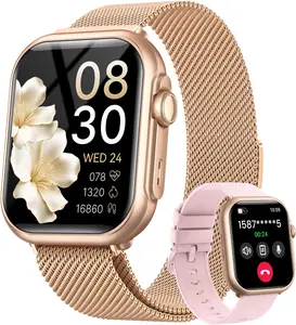 【2026 Upgrade】Wearable Smart Wristwatch, 1.85" AMOLED Display, 30-Day Battery Life, Waterproof Bluetooth Fitness Tracker with SpO2, 100+ Sport Modes, Compatible with Android, iPhone, Samsung Devices for Men Women