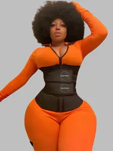 Sculpt Touch Hourglass Girdle Double Layer Shapewear Abdominal Belt for Women | Compression Activewear for Curvy Body, Sports & Fitness, Breathable Latex, Everyday Wear