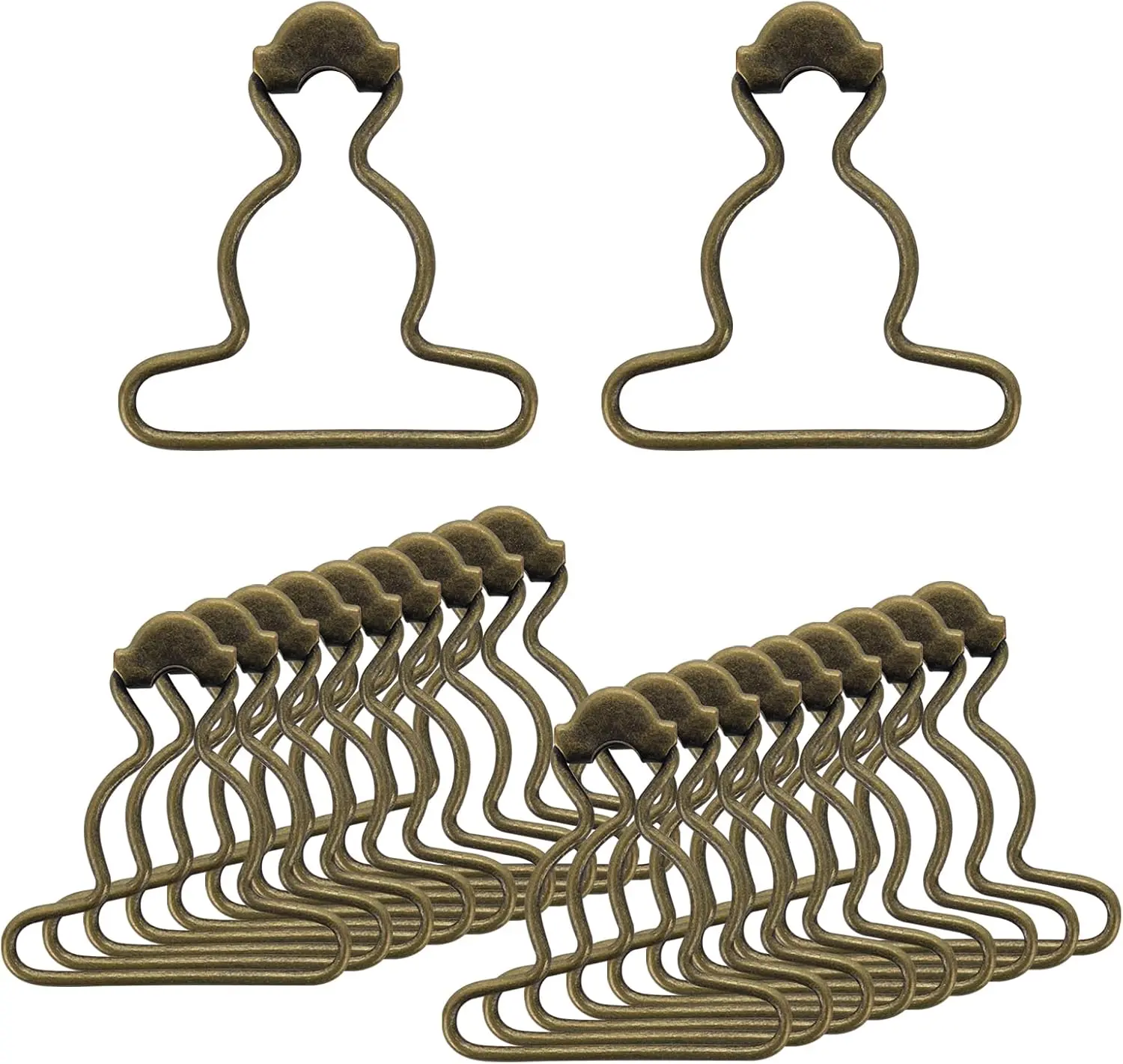 20Pcs Overall Buckles Clips Replacement, 1.5 Inch Dungaree Suspender Clips Metal Suspender Buckles for Rompers Pants Bib Sewing Accessories Mabor