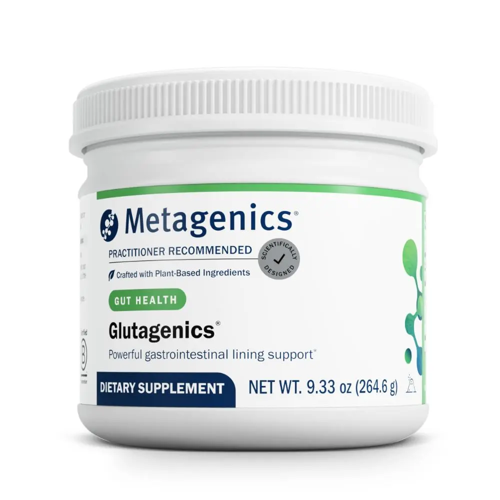 Metagenics Glutagenics - L-Glutamine with Deglycyrrhizinated Licorice (DGL) & Aloe Vera - Supports Gut Health, Digestive Function & Immune System - Non-GMO, Gluten-Free Powder Supplement - 60 Servings
