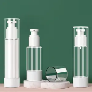 2pcs Travel Vacuum Pump Spray Bottles, Portable Cosmetic Containers, Ideal for Business Trips & Small Samples, Press Bottle Design