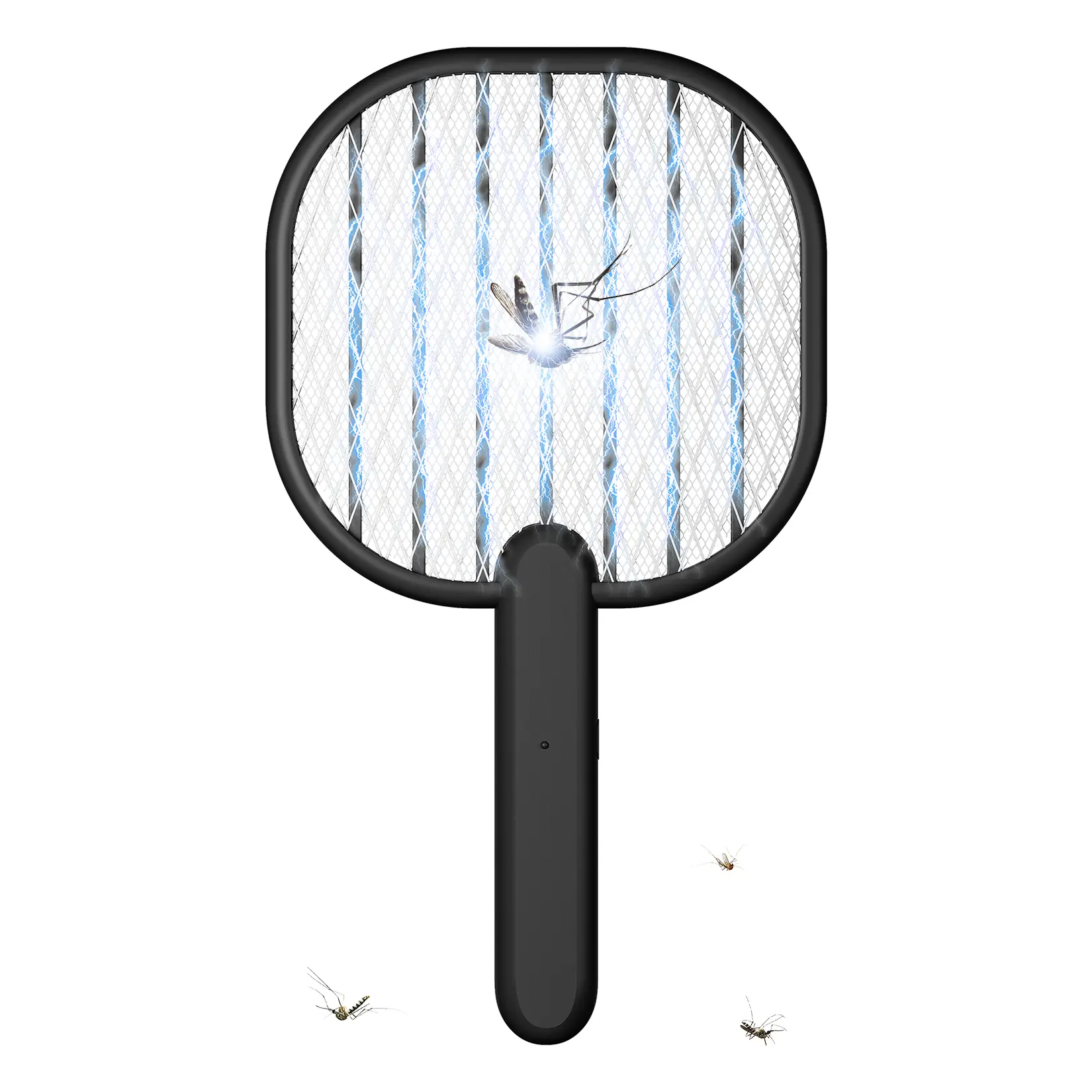 Aeroguard Handheld Bug Zapper Racket - 3500V Battery-Powered Electric Fly Swatter, 3MM Dense Grid, 5-Layer Safety Mesh for Indoor Pest Control, Car Use; Kills Fruit Flies, Moths (Batteries Not Included), Handheld Racket