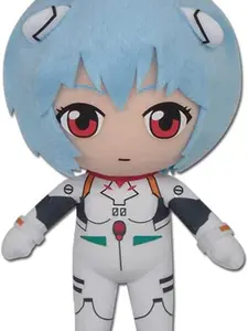 Great Eastern Evangelion GE-52302 Rei Plugsuit Stuffed Plush, 8", Multi-Colored