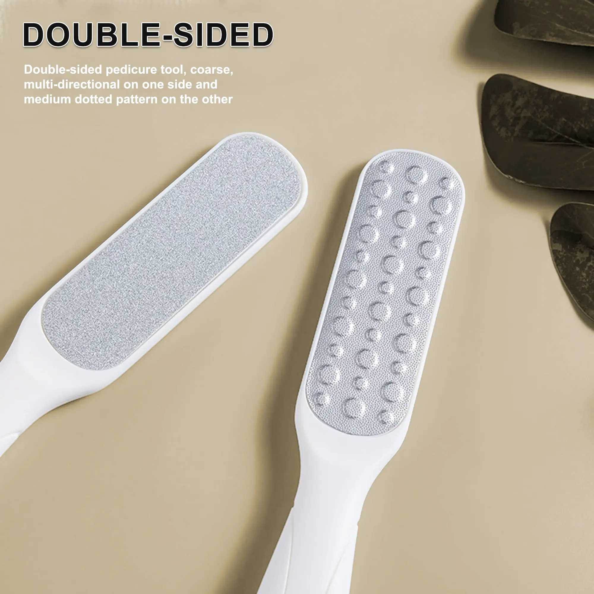 2 Counts Foot File for Dead Skin Removal, Hard Skin Remover Tool With Double Sided, Pedicure Scraper Remover Tool for Foot Care Foot Rasp Cleansing