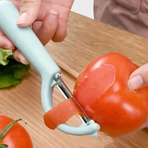 Effortlessly Peel, Scrape, and Plan Fruits and Vegetables with this Stainless Steel Peeler and Knife Kitchen Accessories Vegetable Fruit Cutter