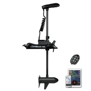 HASWING Cayman GPS Electric Trolling Motor – 12V 55LB 48/54 Inches Shaft Bow Mount Boat Fishing for Saltwater & Freshwater with Wireless Remote Controller