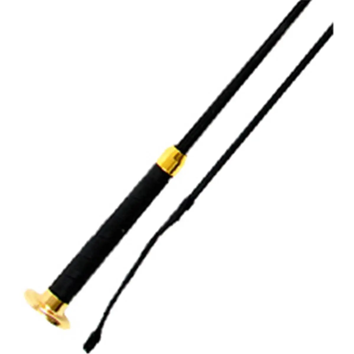 Jacks 1534-39 39 in. Dressage Whip with Flat Cap - Black