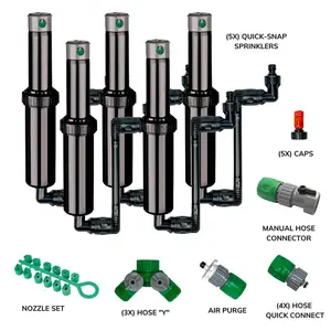 Autowater  Quick Snap in Ground 5 in. Pop Up Adjustable Sprinkler- Pack of 5