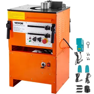 VEVOR Hydraulic Rebar Bender 1700 Wattage Electric Rebar Bender and Cutter, 1''/25 mm Max Rebar Diameter, Rebar Steel Bender and Cutter Machine, Bending Machine For Bending Rebar, Steel Bar, Steel Rod