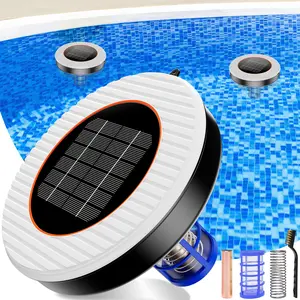 ADEWALK Solar Pool Ionizer - Floating Pool Cleaner for Swimming Pools Up to 45,000 Gallons, Large Solar Panel & Durable Copper Anode, Clear Water with Minimal Effort