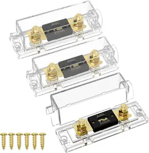 Stop Electrical Damage ️ 200A ANL Fuse Holder (3 Pack)  Heavy Duty Protection for Solar, Car Audio & Battery Systems (0/2/4 Gauge)
