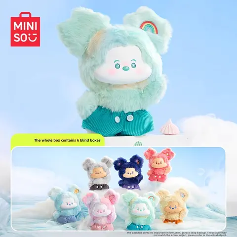 Disney Licensed Mickey Cloud Theme Blind Packaging Set - Random Pack, a Single Box, Unisex Soft Vinyl Plush Doll, Holographic Sticker, Dreamy Backpack Charm, Car Dashboards/Desk Decor, Glow-In-The-Dark Collectible Toy