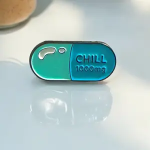 Chill Pill Enamel Pin for Nurses and Healthcare Professionals - Perfect Accessory for Your Uniform
