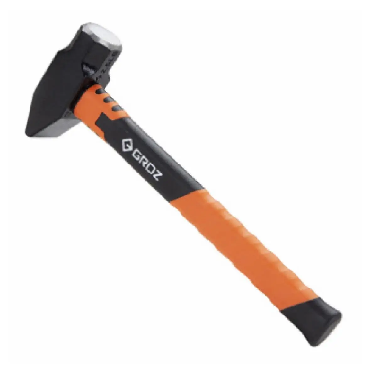 Groz 14-in Forged Special Steel Blacksmith & Cross Hammer, Heavy-Duty Fiberglass Hand Tool with TPR Grip, 3.33 lbs, 25% Wider Neck, Induction Hardened for Blacksmithing Metalworking Tasks, Hand Tools
