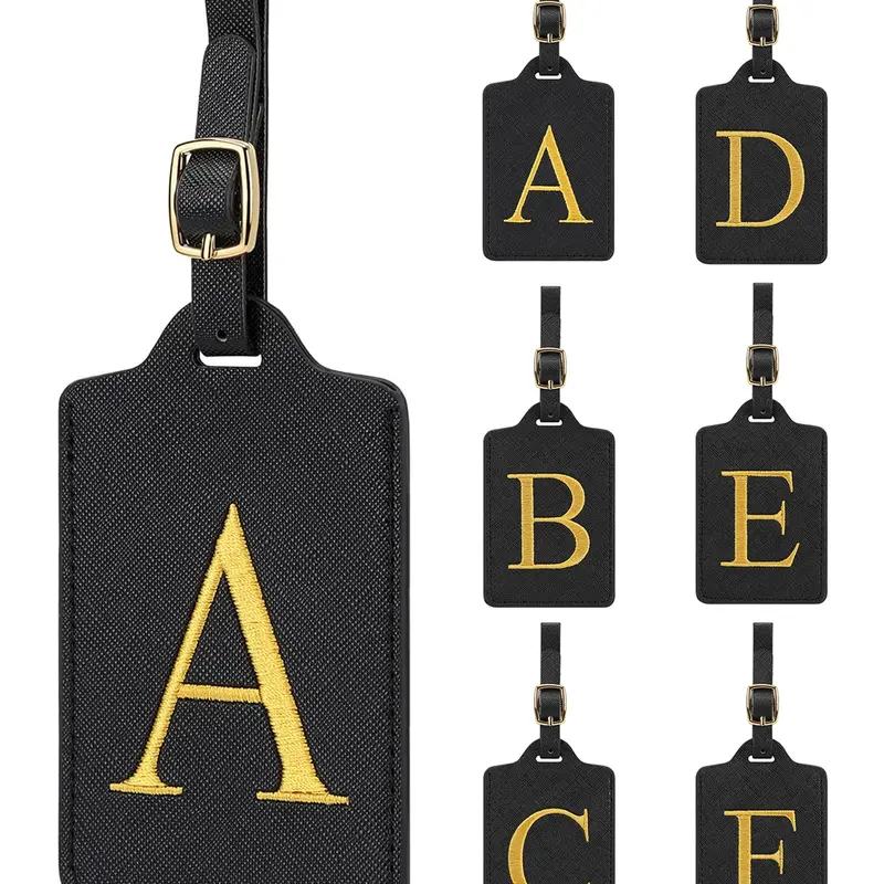 Personalized Luggage Tag, Leather Suitcase Label, Cruise Baggage Tag, Unisex Letter Tags, Casual Style, All Seasons,Suitable for Thanksgiving, Christmas, and men's gift giving,Valentine's Day
