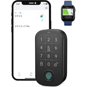 Sesame  Pro,  Lock, Fingerprint, NFC Card, Passcord,  Keyless Entry Door Lock for Front Door, , Airbnb, Vacation Rental