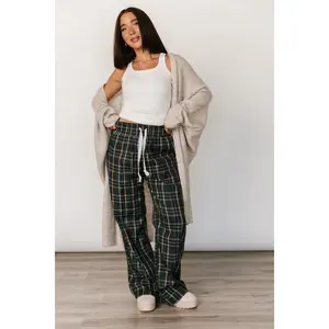 Everywear Pant - Green Plaid