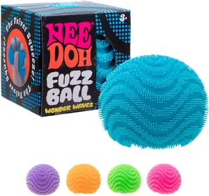 NeeDoh Flower Power or Wonder Waves – Velvet-Soft Sensory Fidget Toy with Textured Patterns – Ages 3+ (One Random Pack, Color Varies)