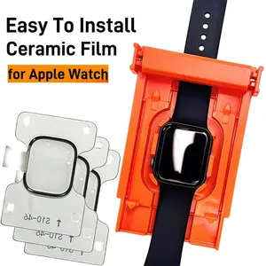 Two-Pack Easy Install Ceramic Screen Protectors with Installation Tools, Compatible with Apple Watch S11 S10 46MM 42MM iWatch S9 8 7 6 5 SE SE2 SE3 45MM, Durable Protection for Your Smartwatch