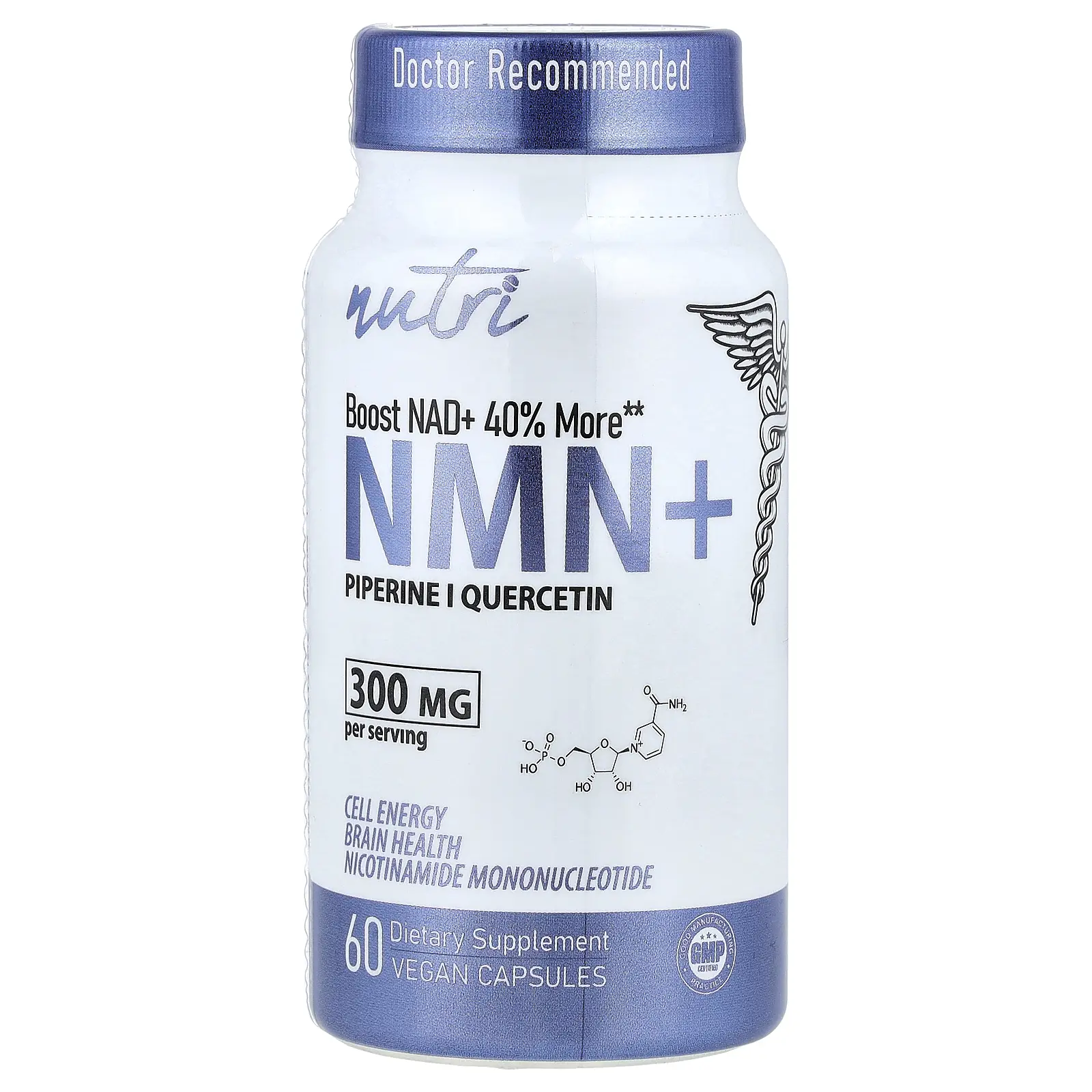 Nutri NMN+, 60 Vegan Capsules
