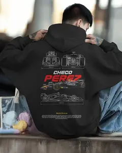 Pérez Hoodie Fan Art Racing Team Pullover Streetwear Gift