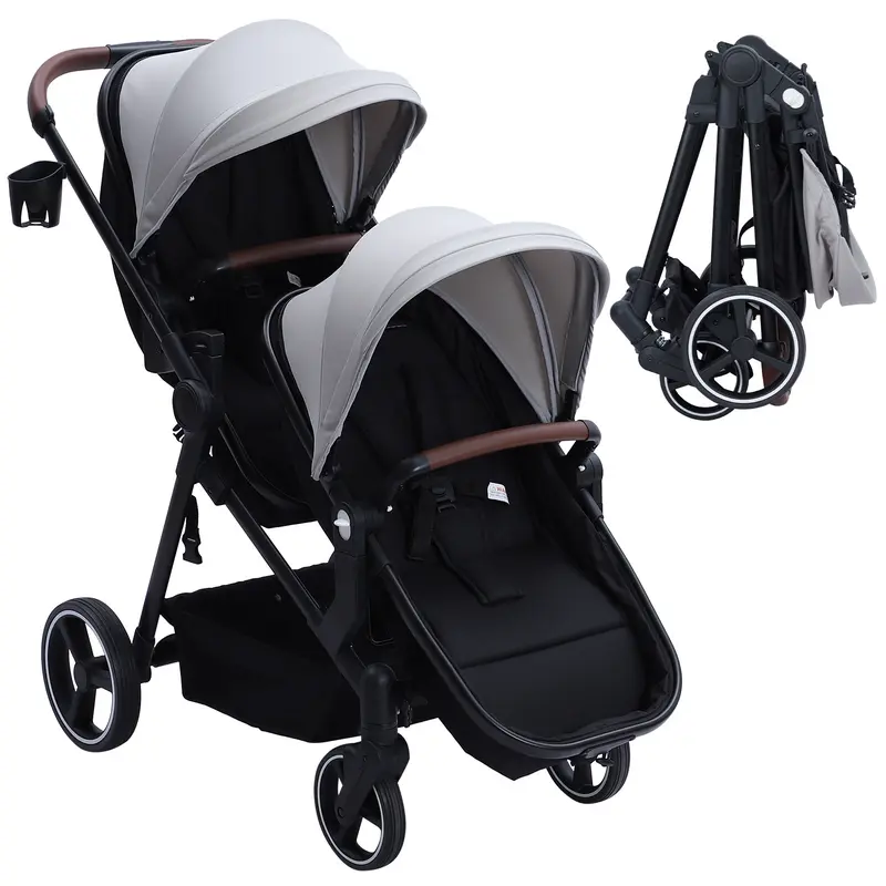 uppababy rumbleseat v2 UPPAbaby Vista V3 Double Stroller with RumbleSeat V3 + Mesa V2 Travel  System Bundle main image 1