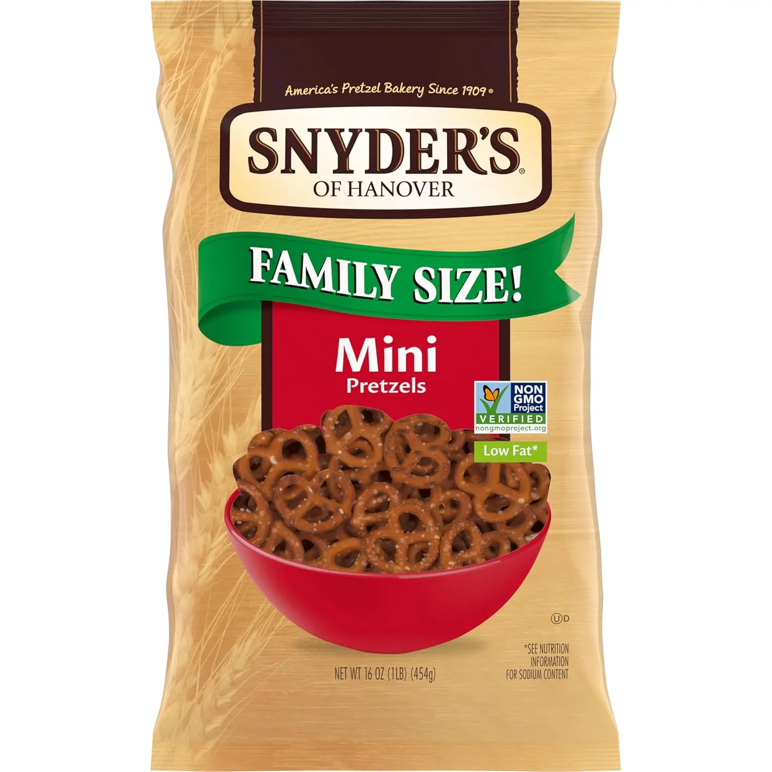 Snyder's of Hanover Pretzels, Mini Pretzels, Family Size 16 Oz