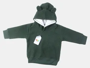 the zee apparel,Ivory Green Hoodie, 2-8 years old boys, Soft Fleece Fabric Cotton Blend World-Class Finishing