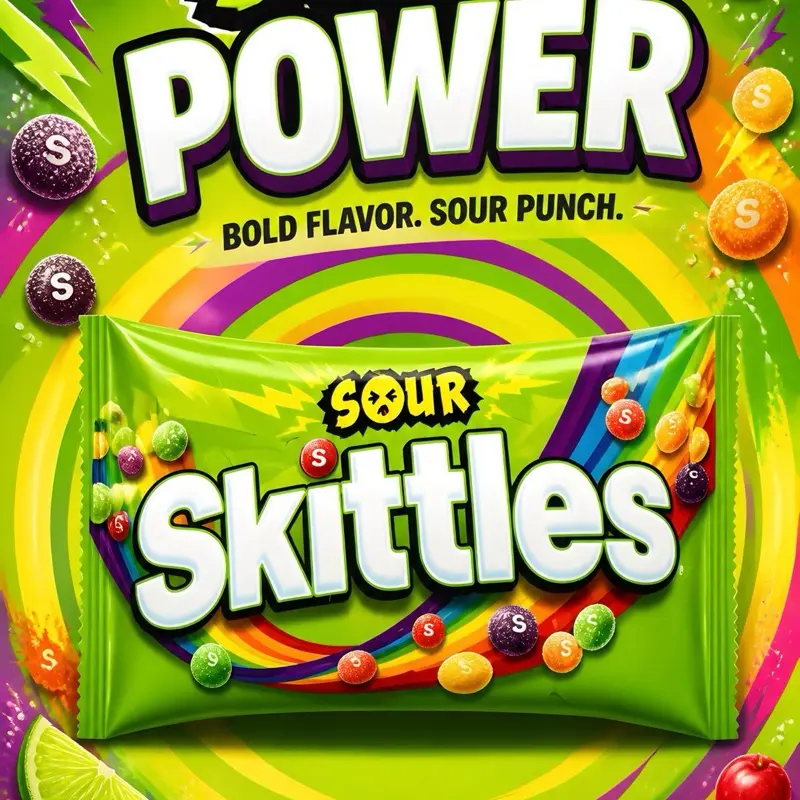 Skittles Sours Pre-Packed Room Temp Candy - Sour Outside, Sweet Inside, 12.31 oz Resealable Bag, Strawberry, Grape, Orange, Lemon, Lime Flavors, Pick and Mix-Friendly, Cupboard Storage, Birthday Party, Movie Night Snacks for Candy Lovers, Party Snacks, Wa