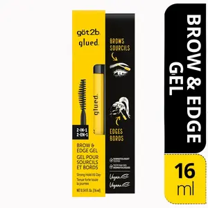 Got2B 2-in-1 Brow and Edge Gel, Strong Hold All Day 0.54Fl.Oz/ 16ml
