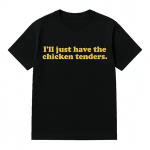 Cotton I'll Just Have The Chicken Tenders T-Shirt Golf Gift T-Shirt For Men and Women