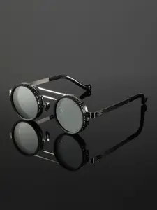 Unisex Street Trend Round Frame Glasses, Vintage Trendy Adjustable Lens Glasses, Fashionable Glasses for Men & Women for Daily Use