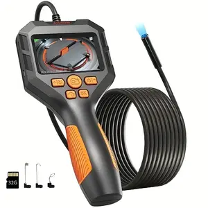 Handheld Endoscope Camera 1080P Borescope Rigid Cable Pipe Sewer Inspection Borescope 32G TF card for photography and video recording