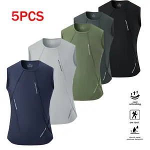 Summer Men's Sleeveless Casual Versatile Sports T-Shirt