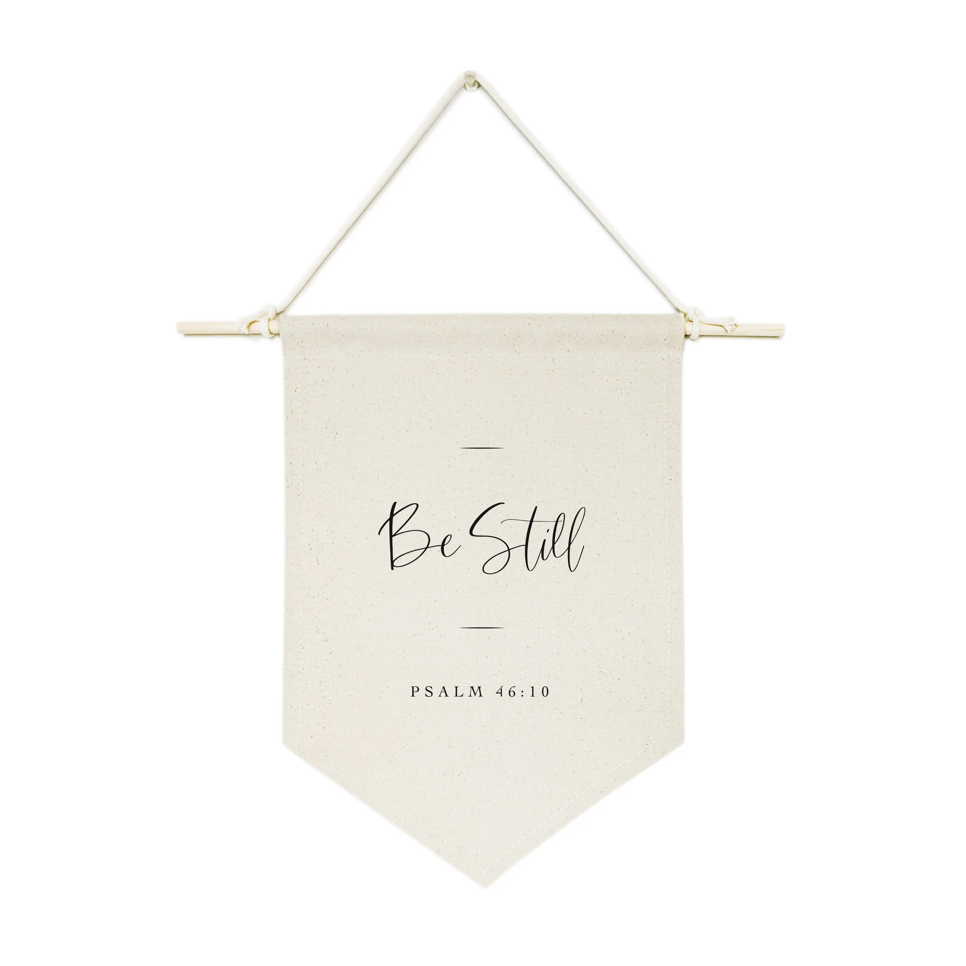 Be Still, Psalm 46:10 Hanging Wall Banner Cotton Canvas Scripture, Bible Hanging Wall Banner