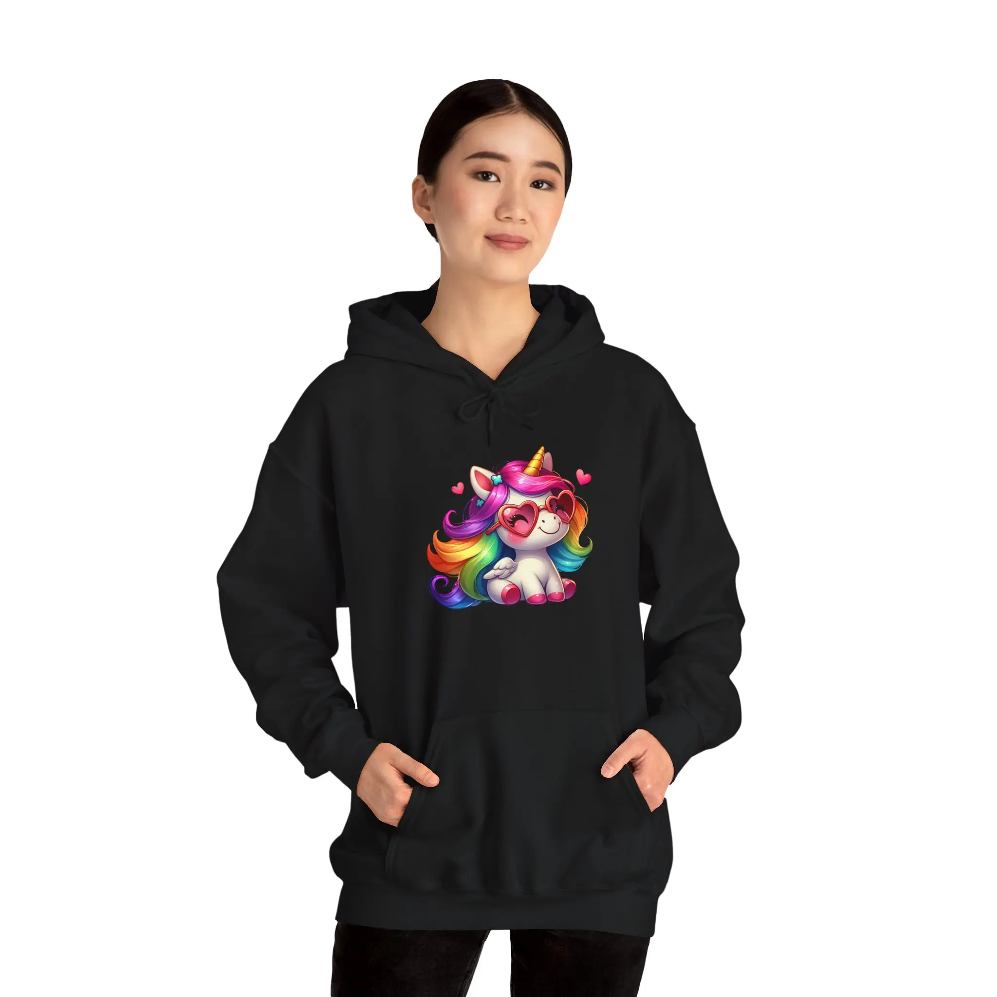 Whimsical Unicorn Hoodie for Teens and Adults, Cozy Sweatshirt, Gift for Dreamers, Cute Unicorn Apparel, Fun Unicorn Design