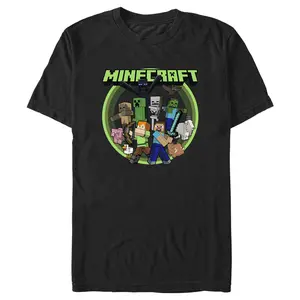 Men's Minecraft Heroes and Mobs T-Shirt