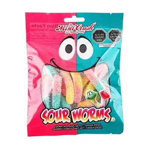 Mini Crush Sour Gummy Worms 120g - Chewy Fruity Candy for Kids & Adults Mini Crush Sour Gummy Worms 120g - Chewy Fruity Candy for Kids & Adults
