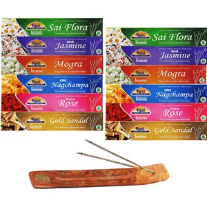 Multi Pack Incense (Premium Masala Incense Made of Natural Herbs) - Rani Brand Authentic Indian Products