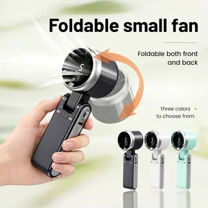 Portable handheld turbo fan with five speed settings; battery powered and rechargeable; three-in-one handheld fan equipped with Air Turbo Tech cooling fan; suitable for travel, beach, and outdoor use. Digital display, low noise. Compact Usb Adjustable tik