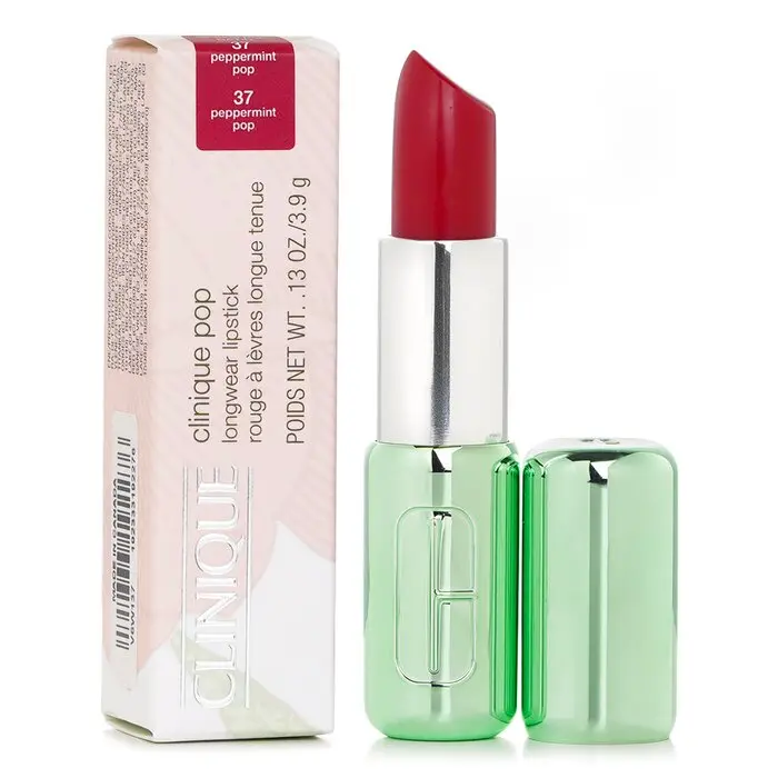 CLINIQUE Pop Longwear Lipstick Satin - # 37 Peppermint Pop