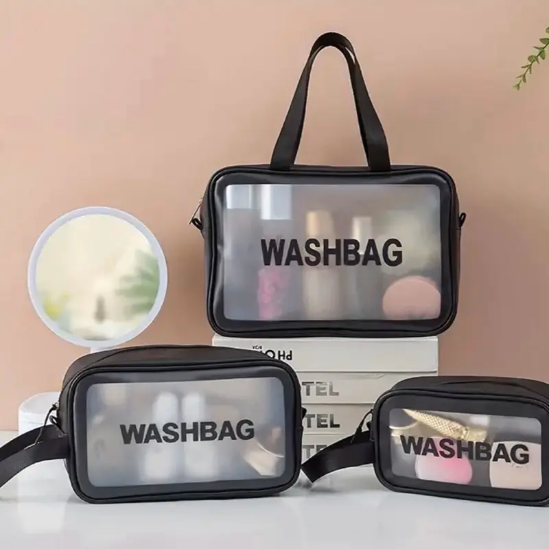 WASHBAG Travel Toiletry Bag Set - 3pcs Set for Women and Men with Lifesaving Features