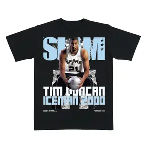 [SLAM] Tim Duncan Iceman 2000 shirt, Spurs Legend Graphic Vintage Streetwear shirt for Basketball Fans, Retro Game Day Gift
