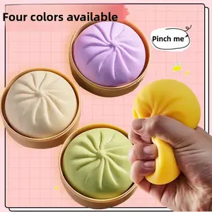 4 Pack Viral Dumpling Squishies, ASMR Fidget Toy for Stress Relief, Desk Companion & Father’s Day Gift Idea