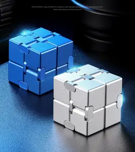 【Father's Day Gift】Infinity Flip Cube, Stress Relief EDC Fidget Toy, Sensory & Anxiety Spinner, Ultimate Stress Relief, Enhanced Focus and Habit Breaking