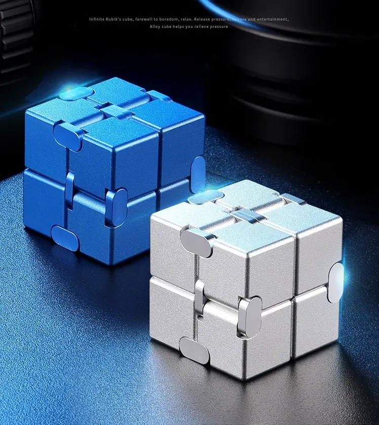 Infinity Flip Cube, Stress Relief EDC Fidget Toy, Sensory & Anxiety Spinner, Ultimate Stress Relief, Enhanced Focus and Habit Breaking