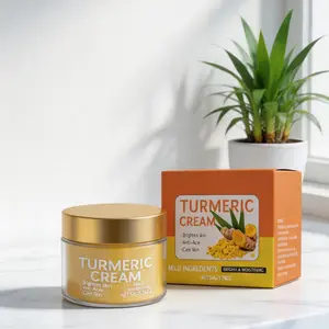 Turmeric Moisturizing Cream - Moisturizer for Everyday Gentle Care, Brightens Skin, Hydrates and Nourishes